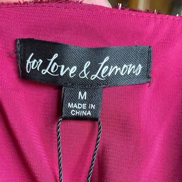 NWT For Love and Lemons Penelope Mini Dress - Medium - Picture 9 of 16